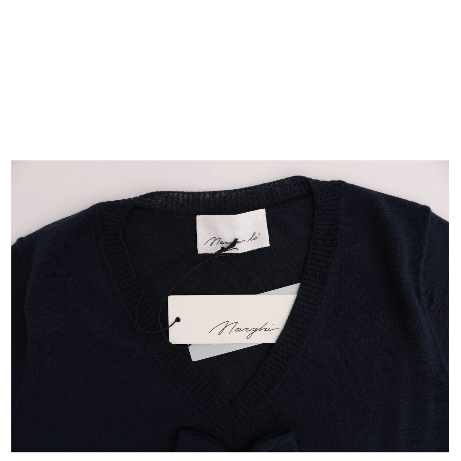 Blue 100% Lana Wool Blouse Top