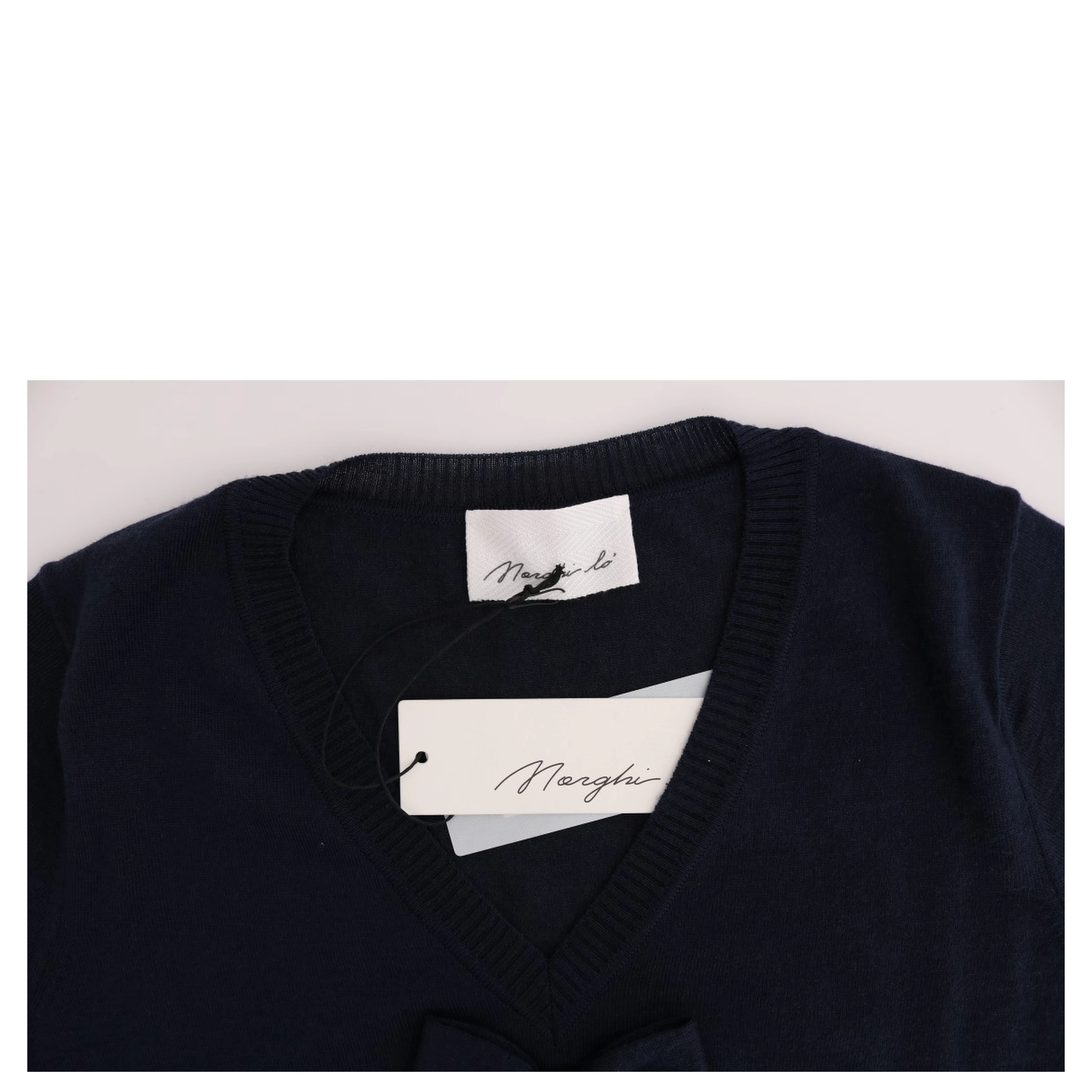 Blue 100% Lana Wool Blouse Top