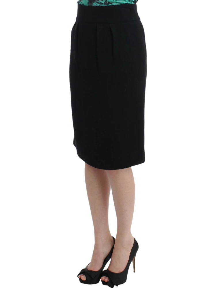 Black wool pencil skirt alternative