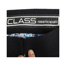 Black wool pencil skirt