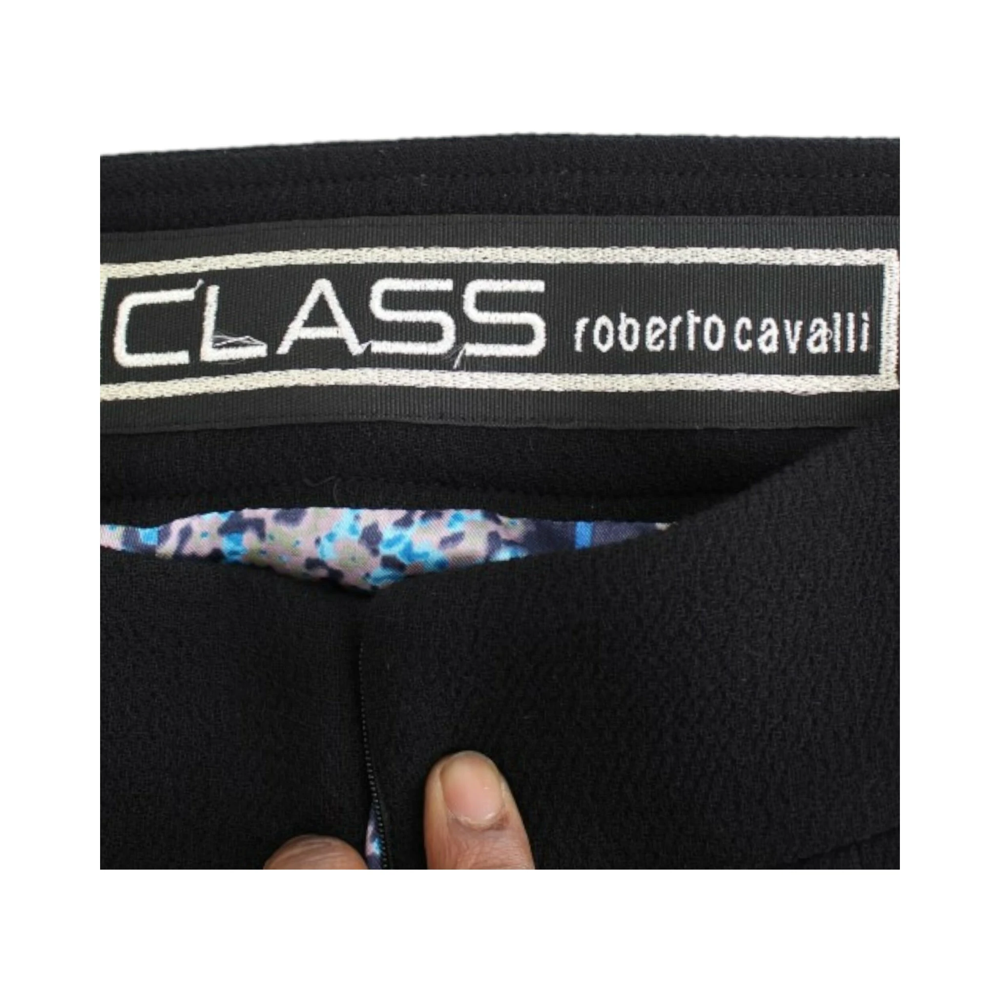 Black wool pencil skirt