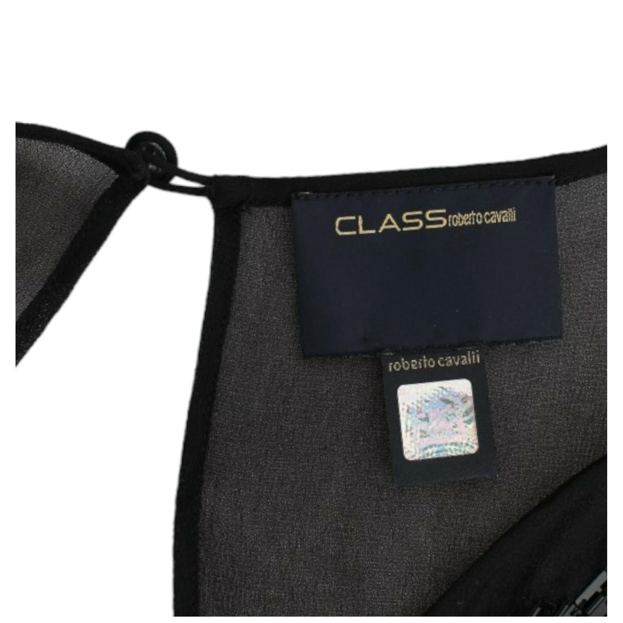 Black long sleeve silk dress