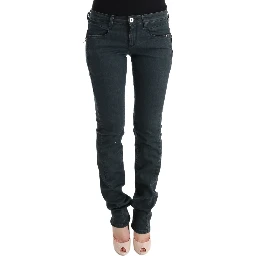 Gray Cotton Superslim Denim Jeans