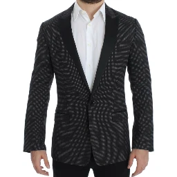 Black wool slim MARTINI blazer