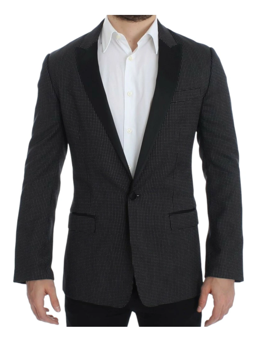 Black wool slim MARTINI blazer