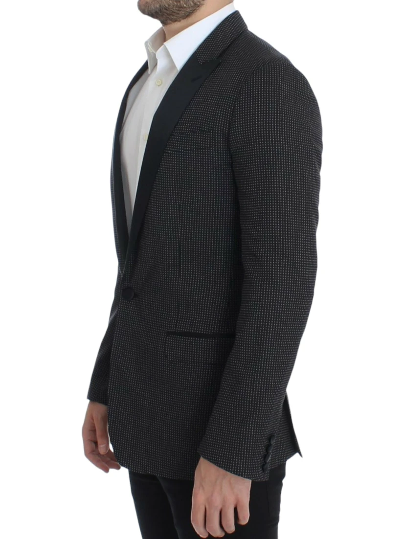 Black wool slim MARTINI blazer