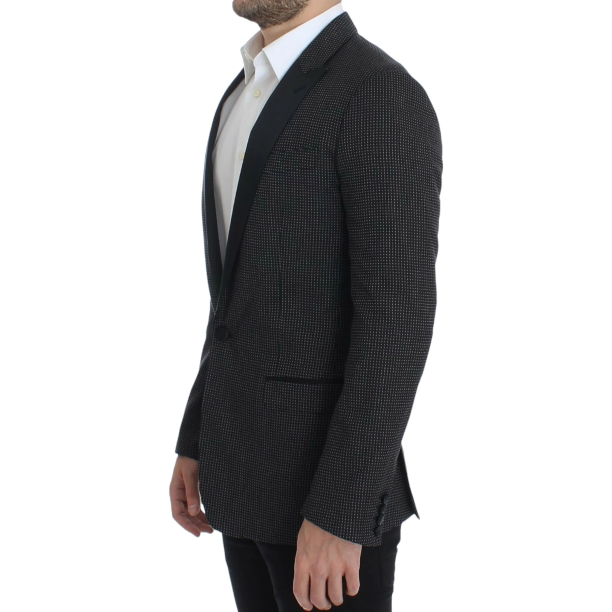 Black wool slim MARTINI blazer