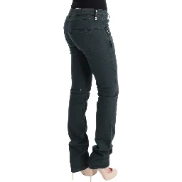 Gray Cotton Superslim Denim Jeans