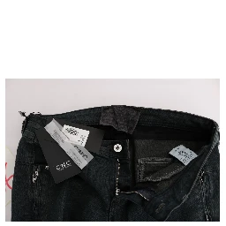 Gray Cotton Superslim Denim Jeans