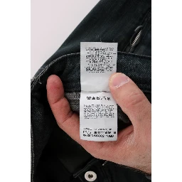 Gray Cotton Superslim Denim Jeans