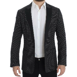 Black wool slim MARTINI blazer