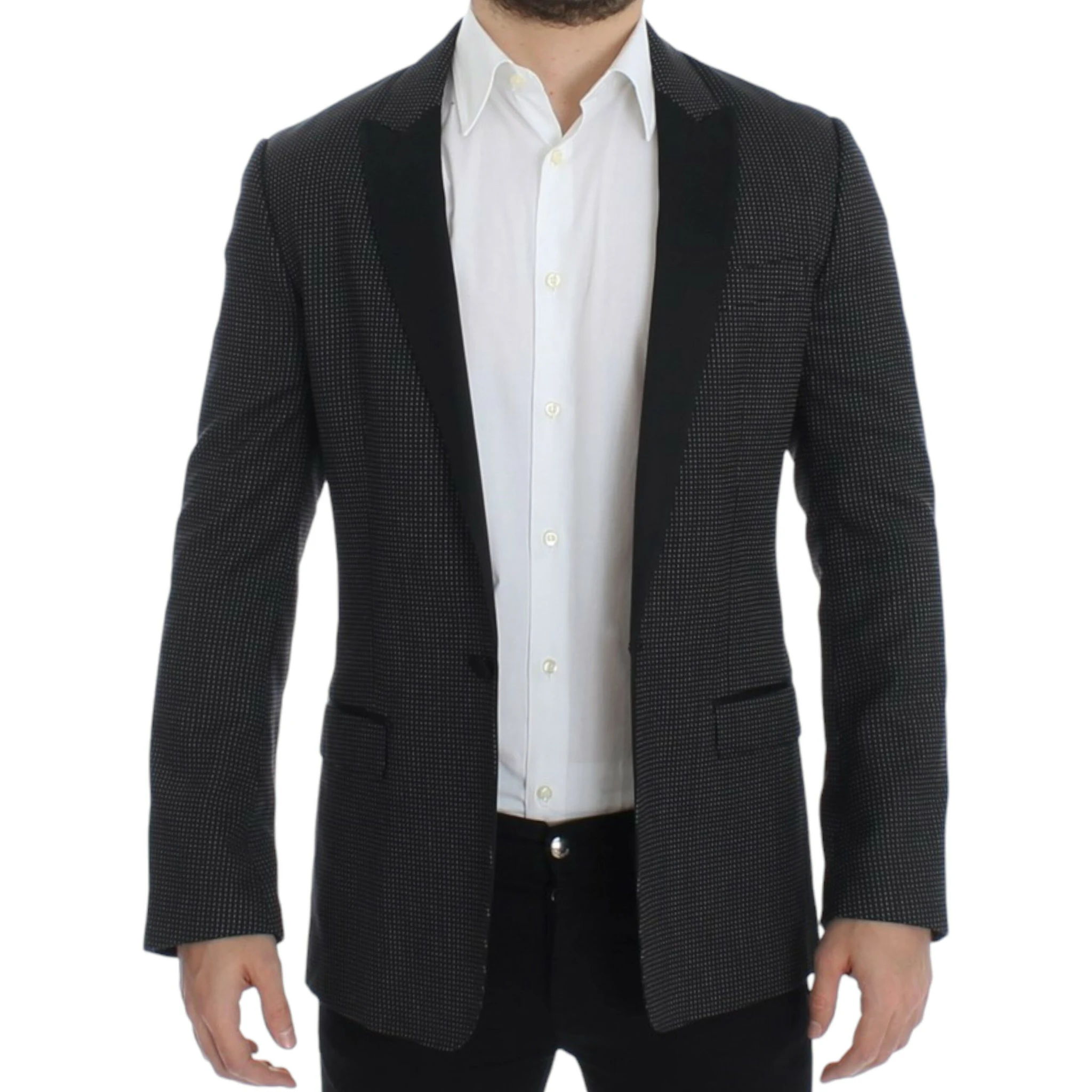 Black wool slim MARTINI blazer