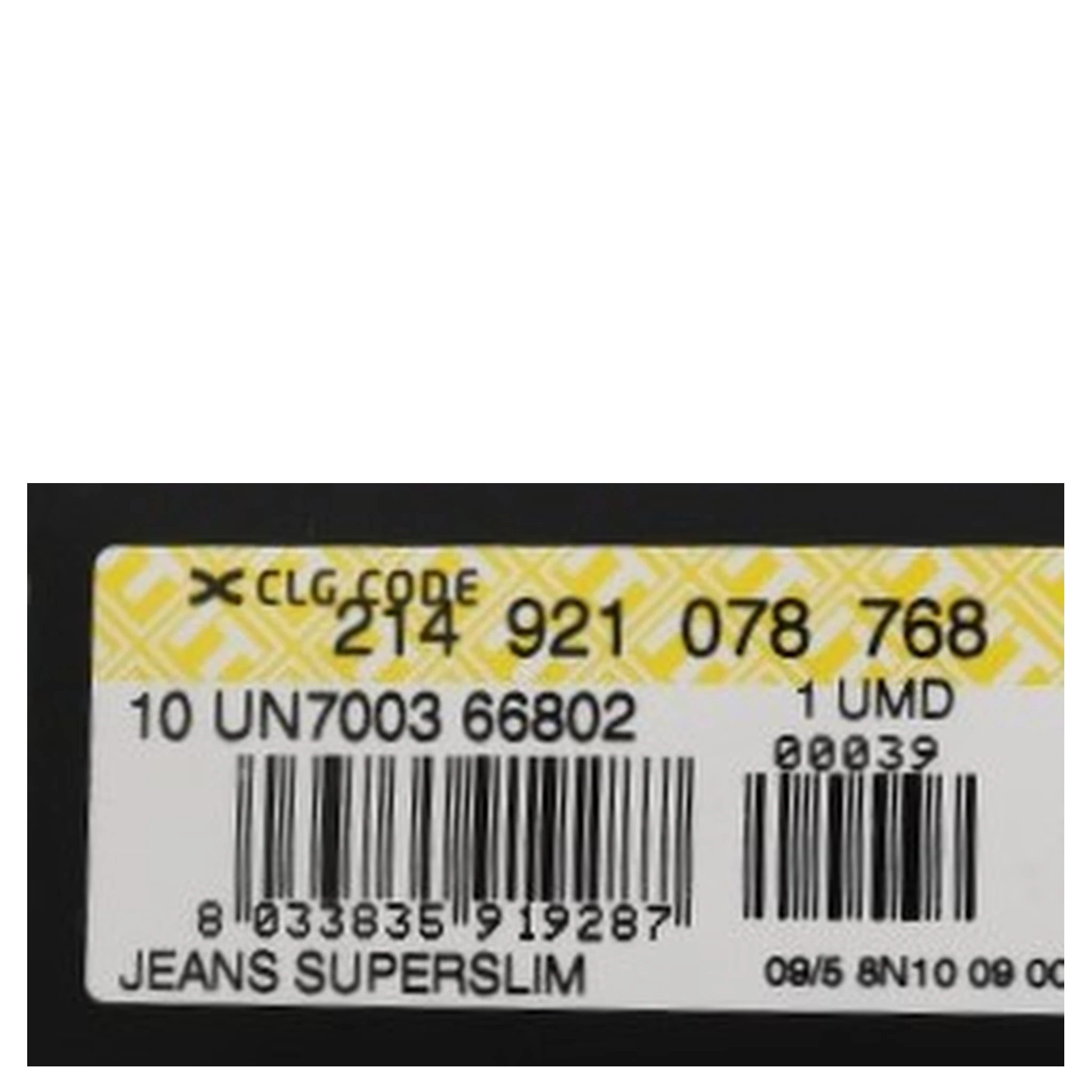 Gray Cotton Superslim Denim Jeans