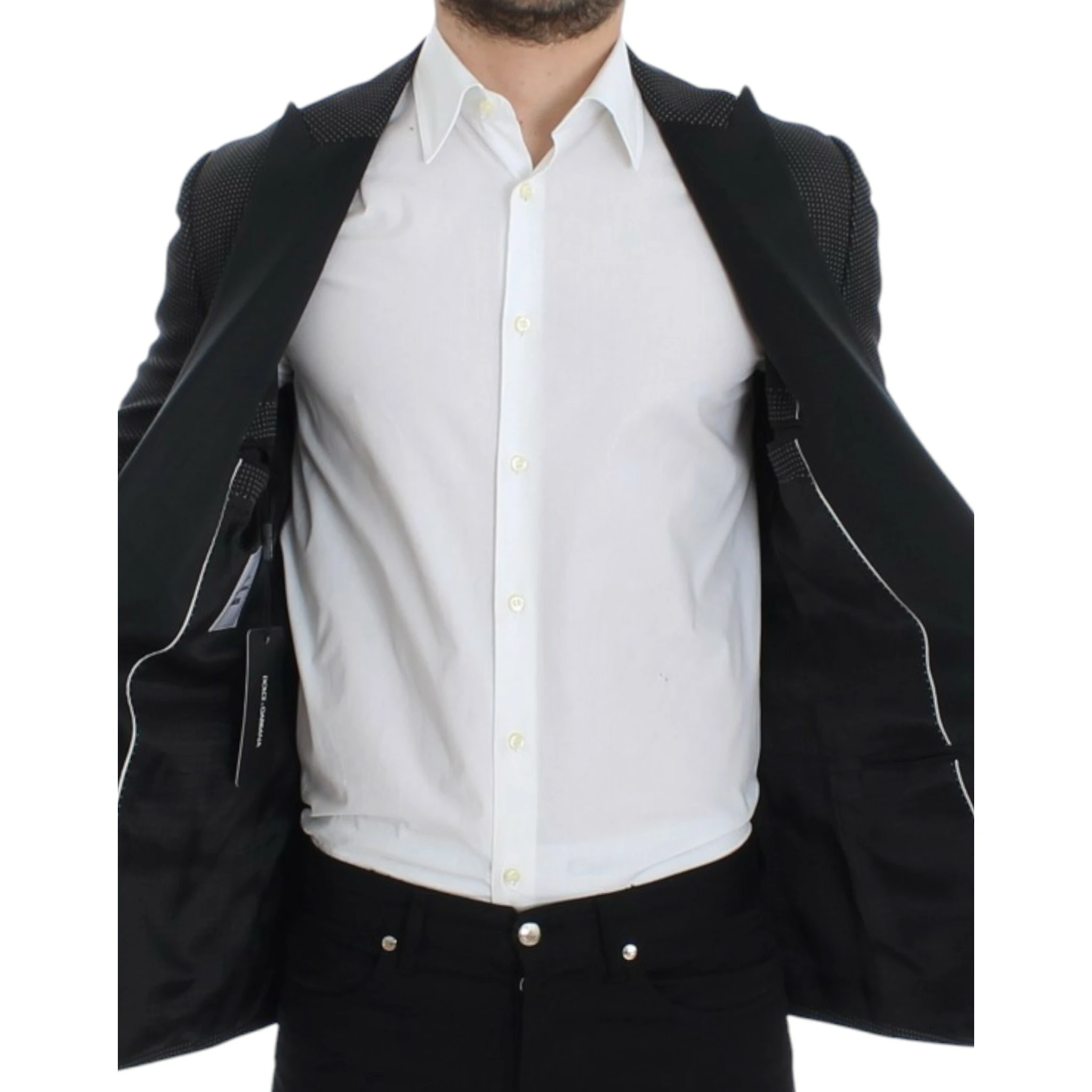 Black wool slim MARTINI blazer