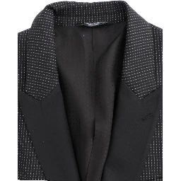 Black wool slim MARTINI blazer