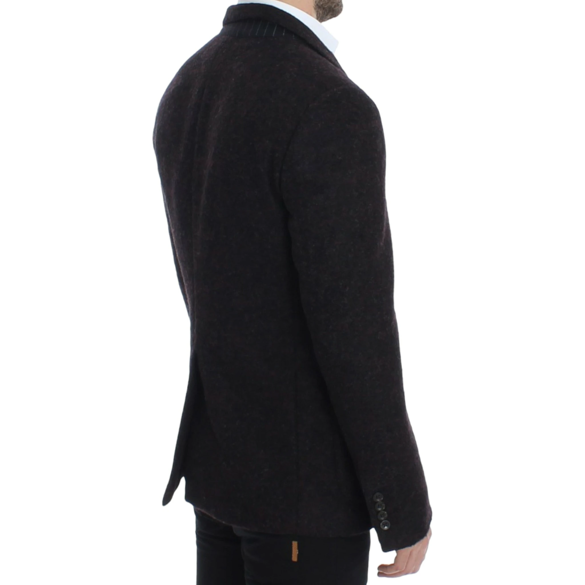 Bordeaux alpaga two button blazer