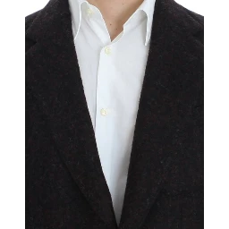 Bordeaux alpaga two button blazer
