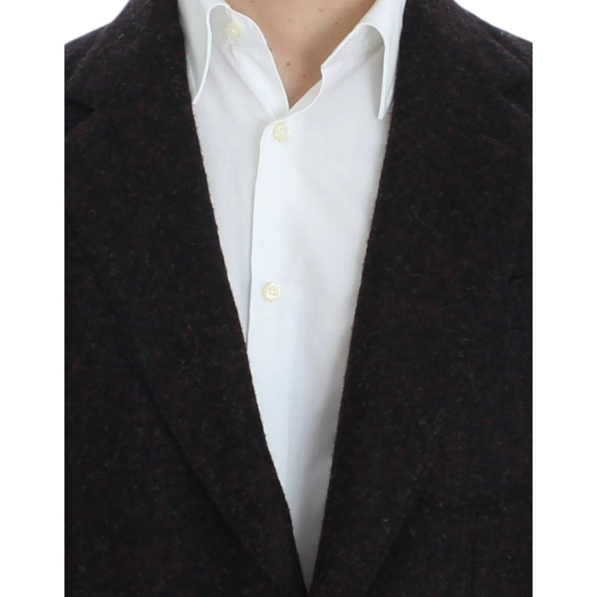 Bordeaux alpaga two button blazer