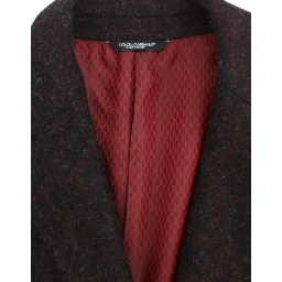 Bordeaux alpaga two button blazer