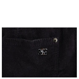 Brown Cotton Cropped Casual Pants