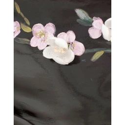 Black floral 3/4 Sleeve sheath dress