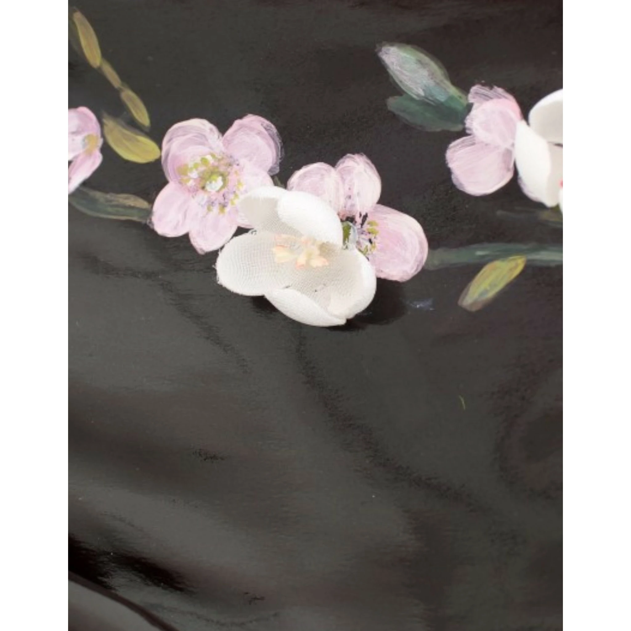 Black floral 3/4 Sleeve sheath dress