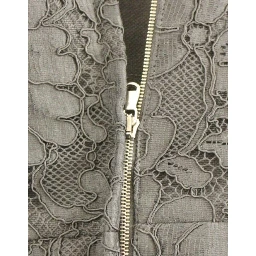 Black floral lace sicily runway dress