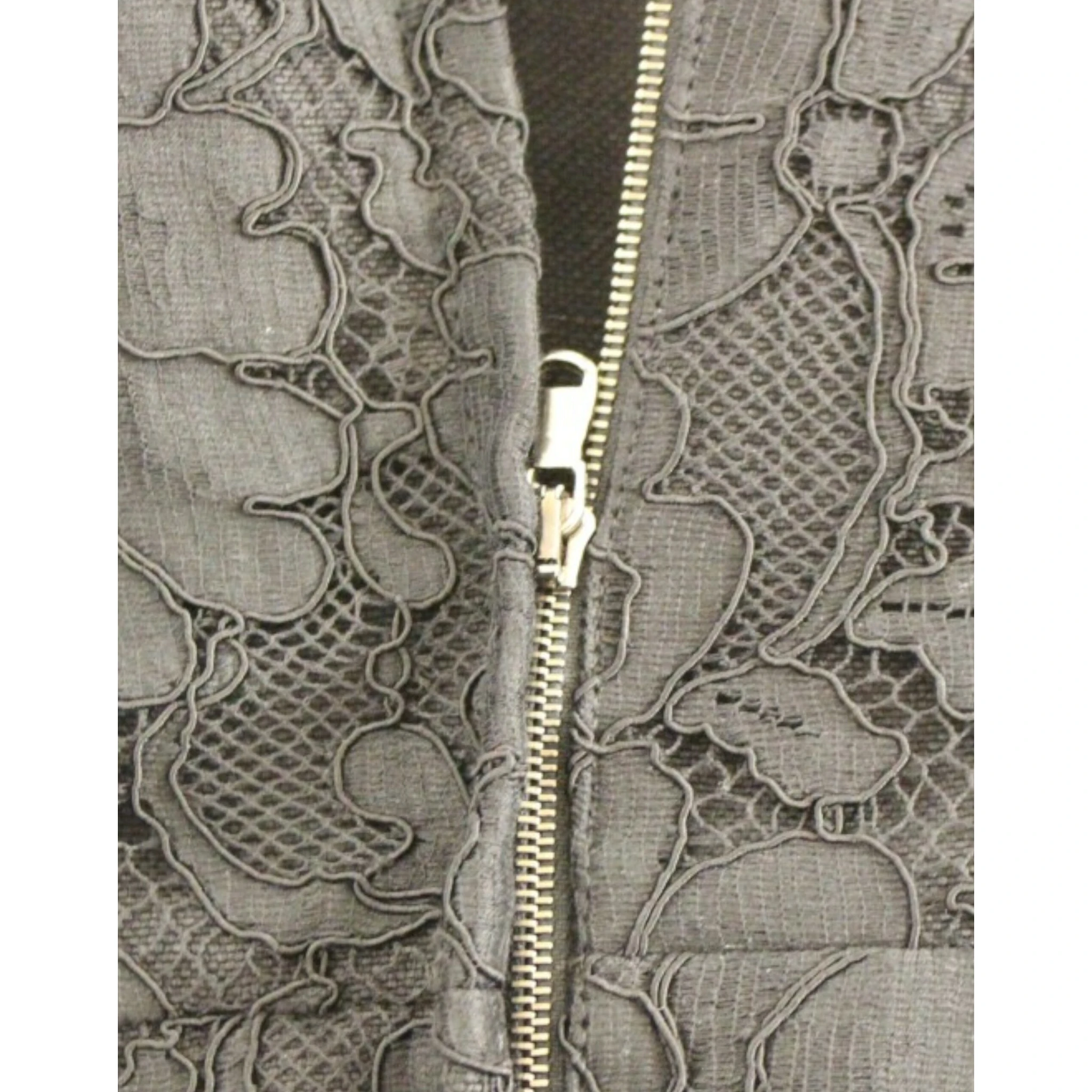 Black floral lace sicily runway dress