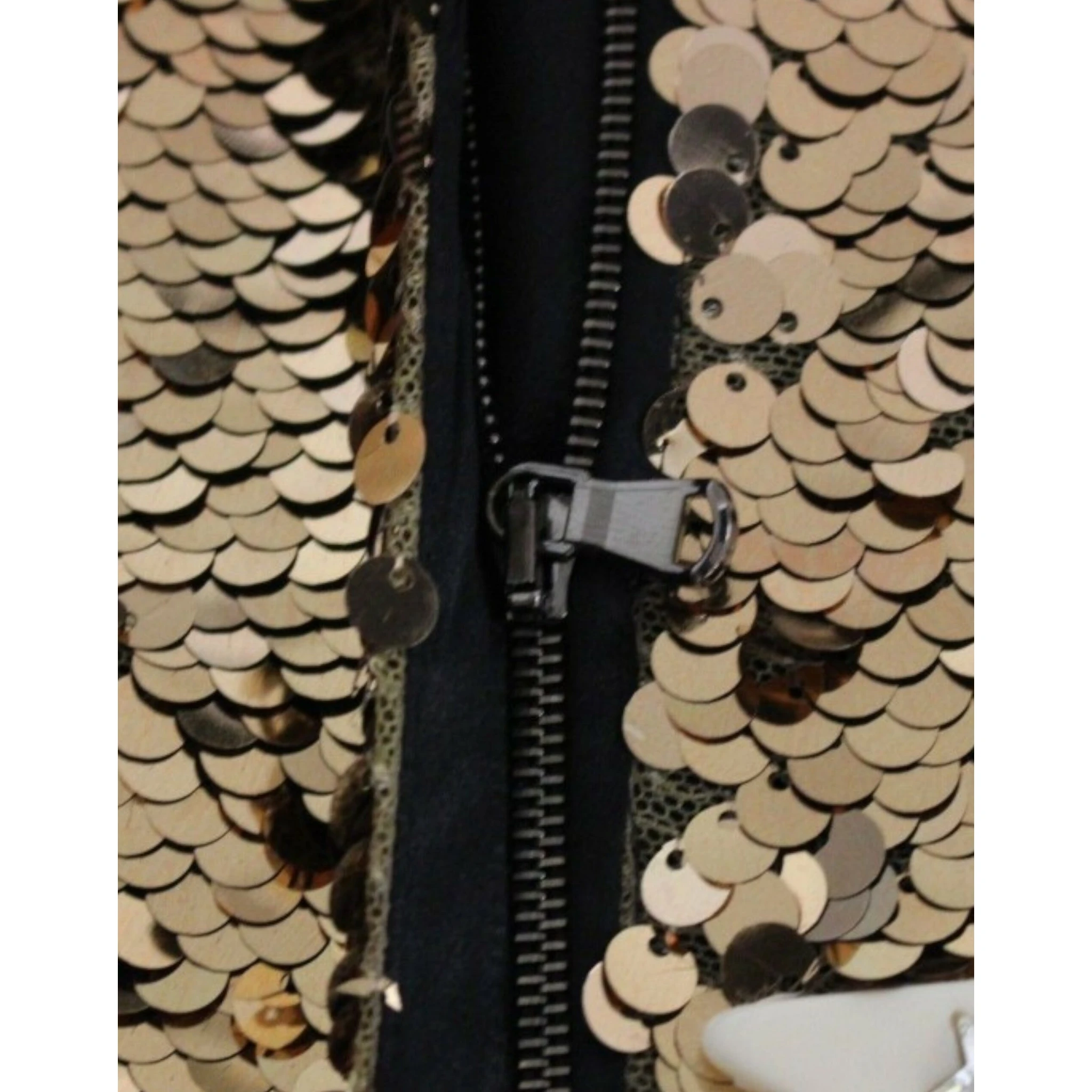 Masterpiece gold sequined crystal swarovski dress