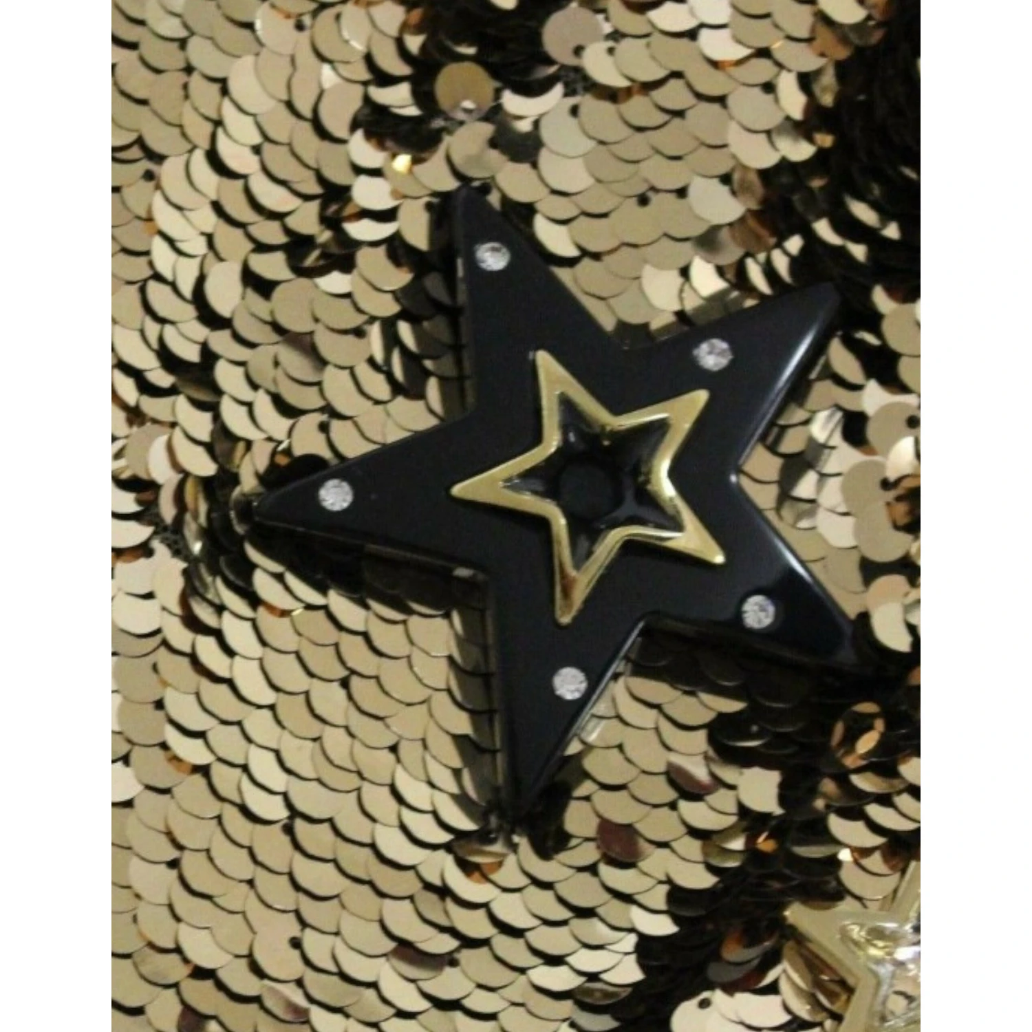 Masterpiece gold sequined crystal swarovski dress