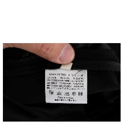 Black Viscose Flare Bootcut Pants