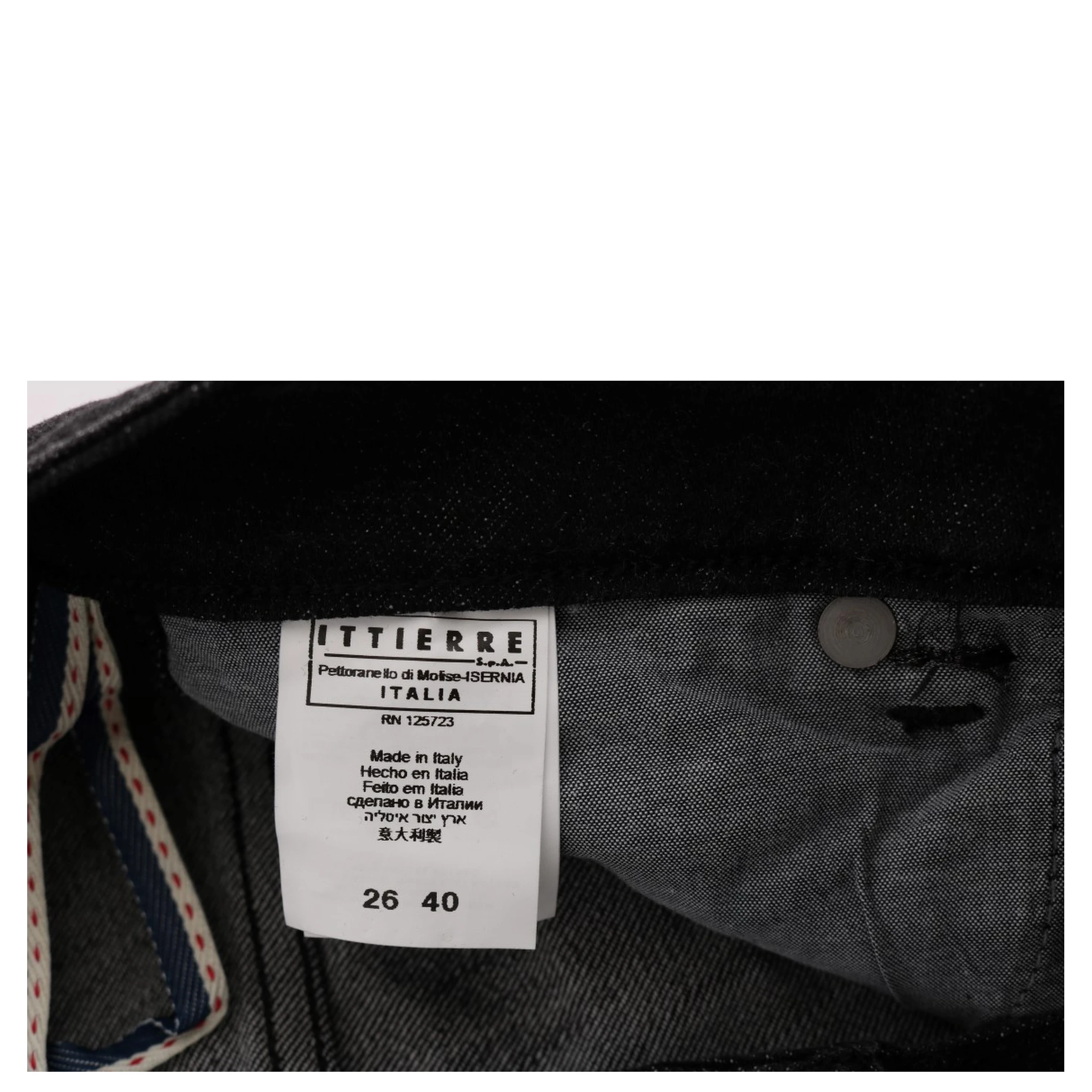 Black Denim Cotton Bottoms Slim Fit Jeans