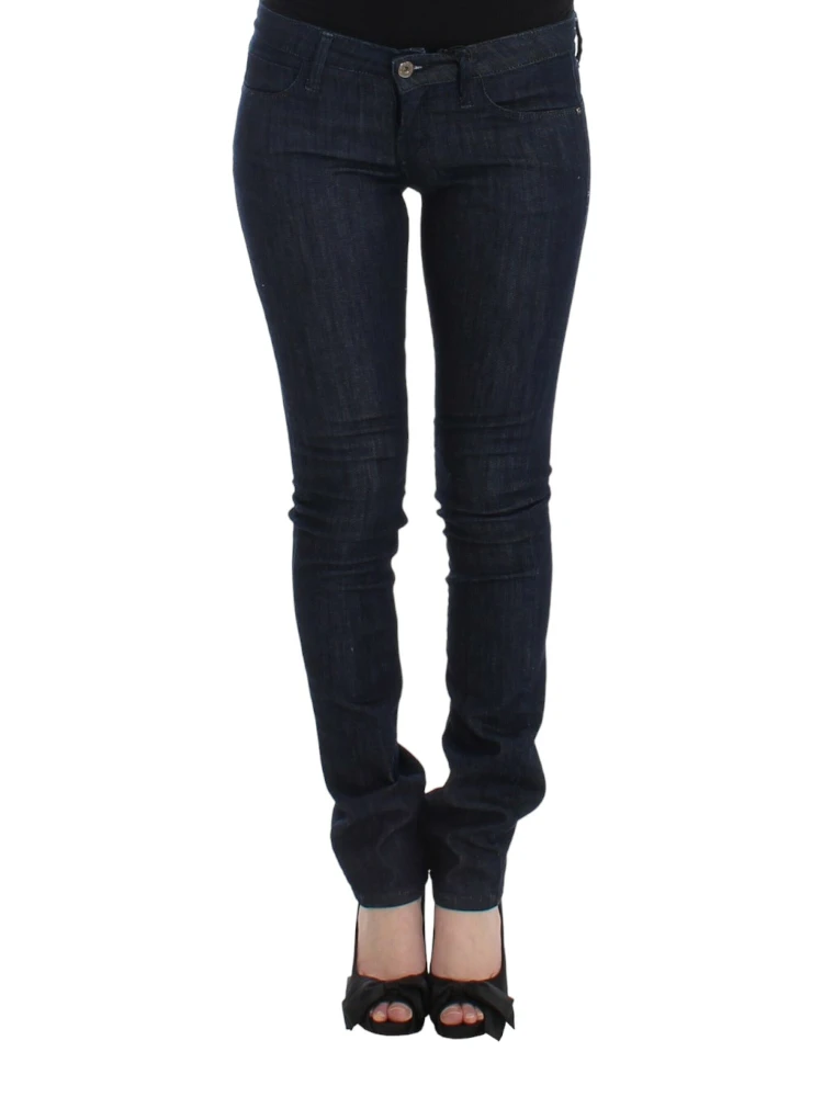 Blue skinny leg jeans