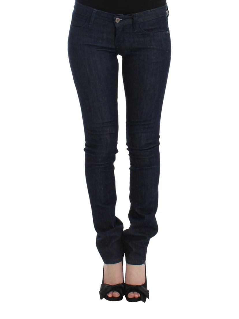 Blue skinny leg jeans