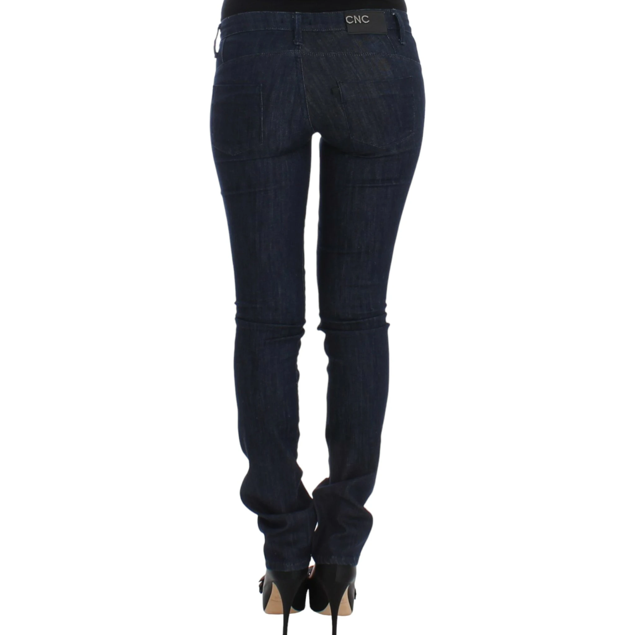 Blue skinny leg jeans