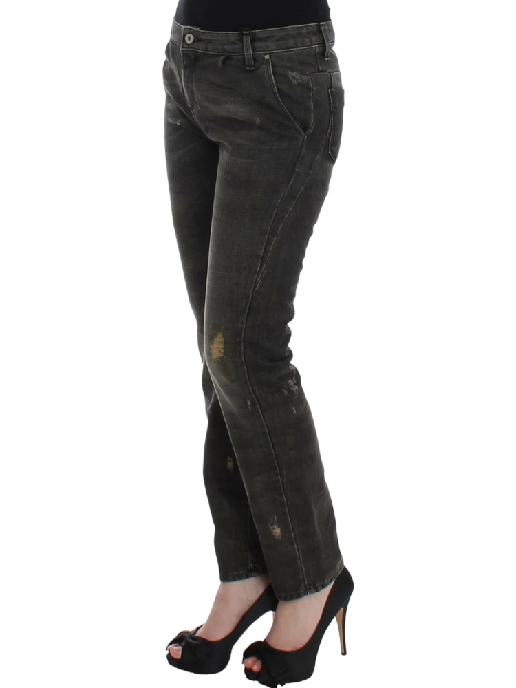 Gray distressed jeans alternative