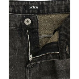 Gray distressed jeans