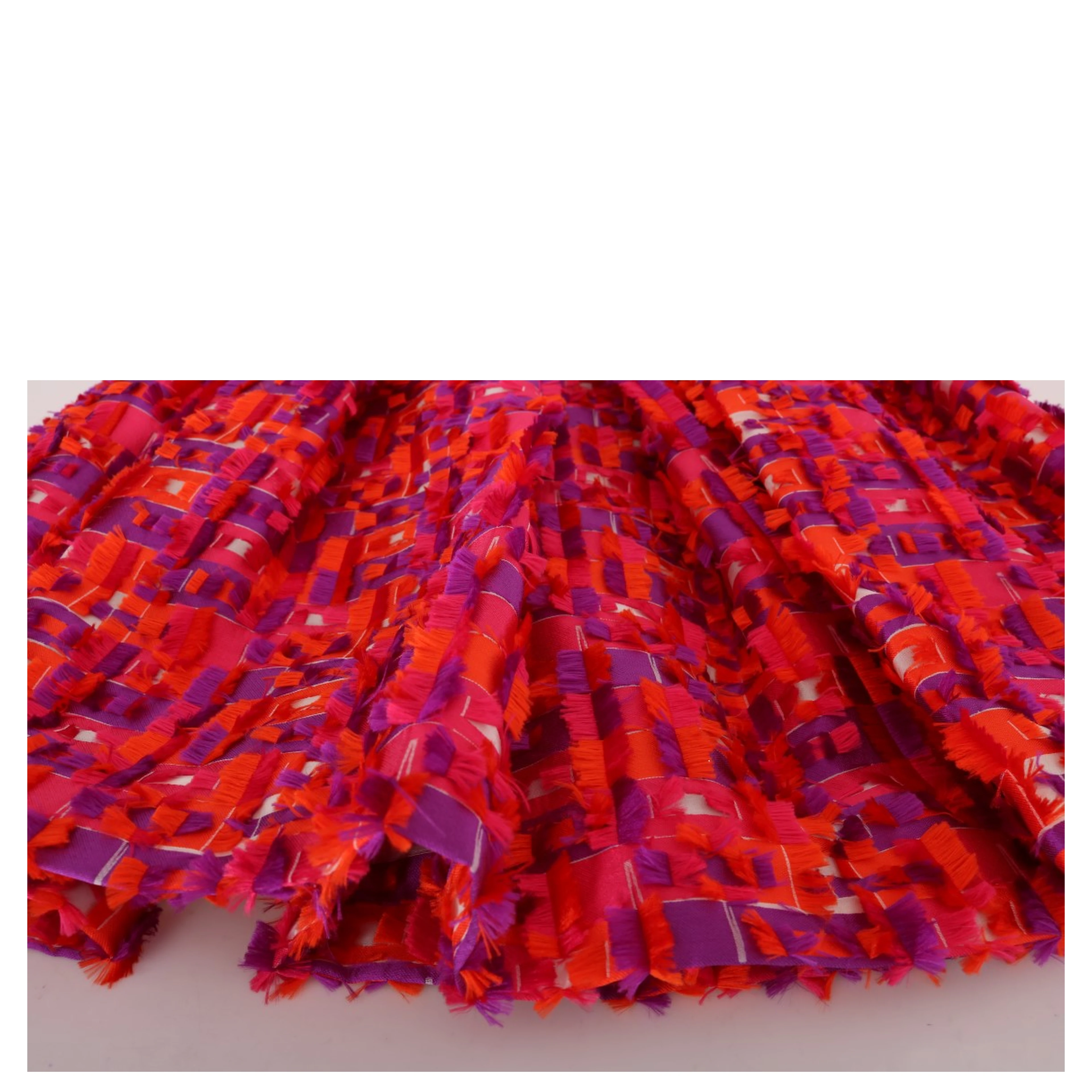 Pink Patterned A-line Above Knees Dress