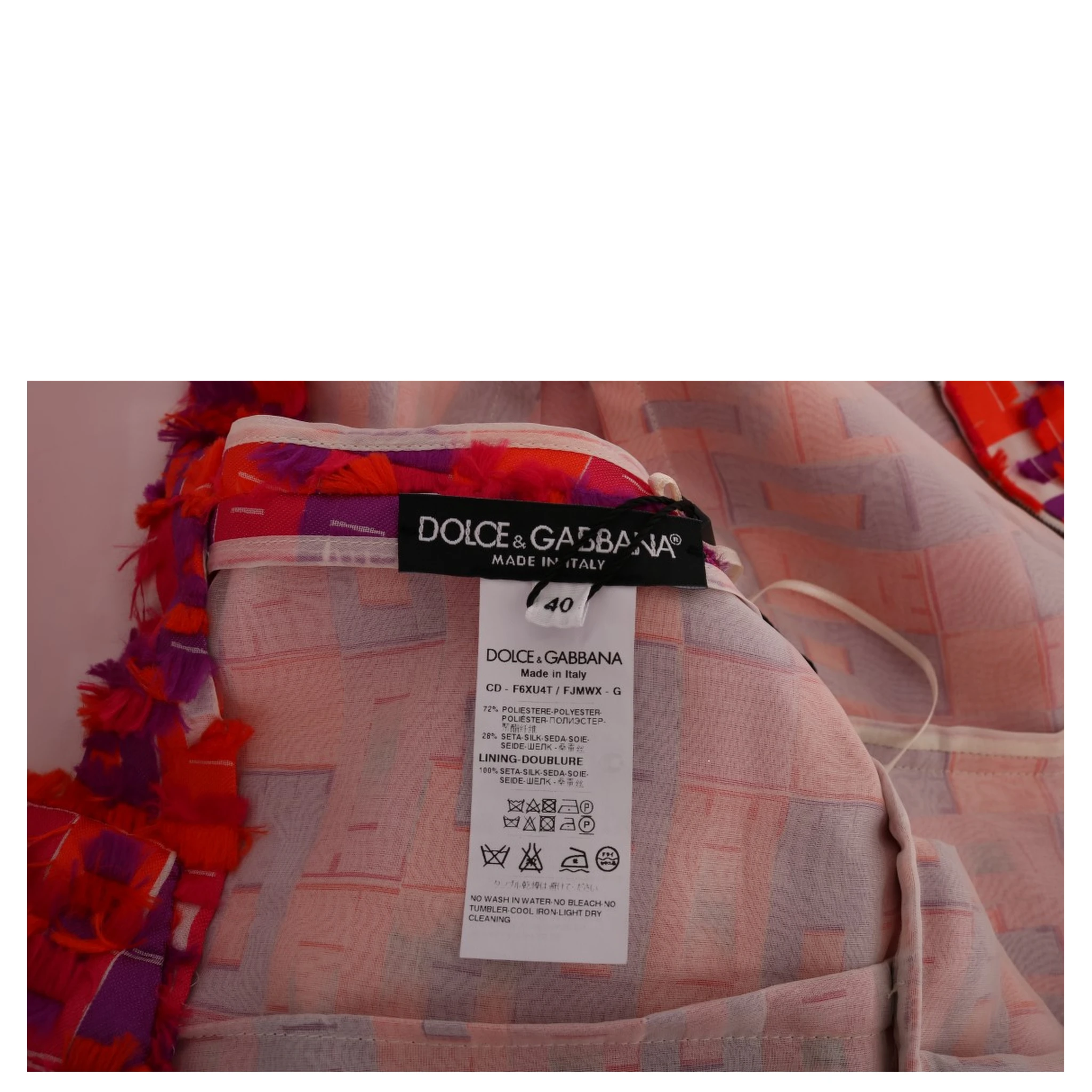 Pink Patterned A-line Above Knees Dress