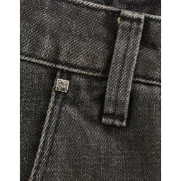 Gray distressed jeans