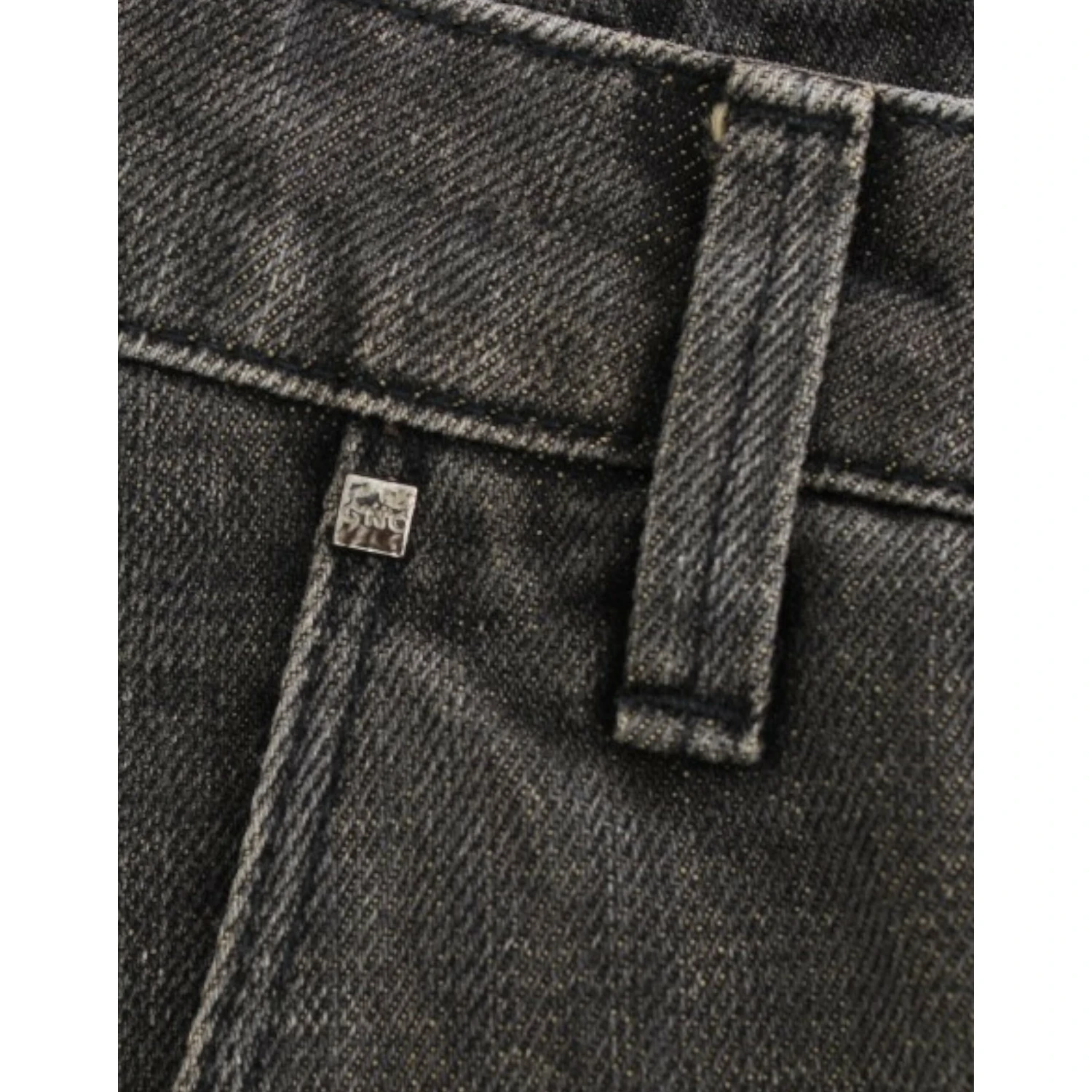 Gray distressed jeans