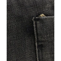 Gray distressed jeans