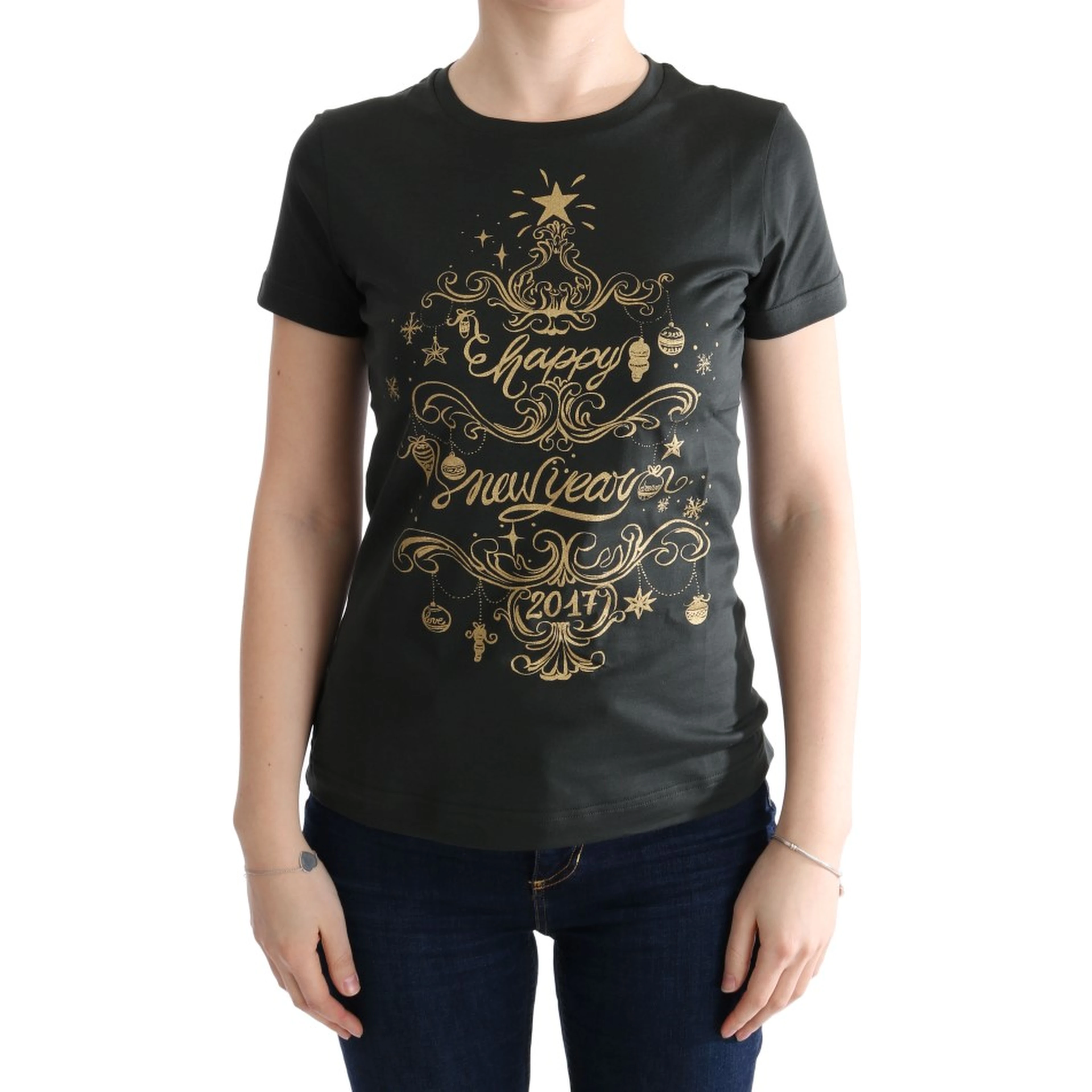 Green Cotton 2017 Motive T-Shirt