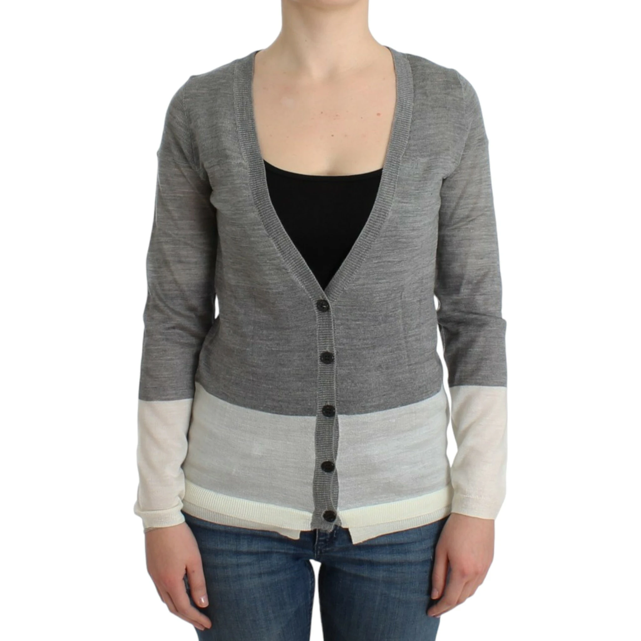 Gray lightweight cardigan