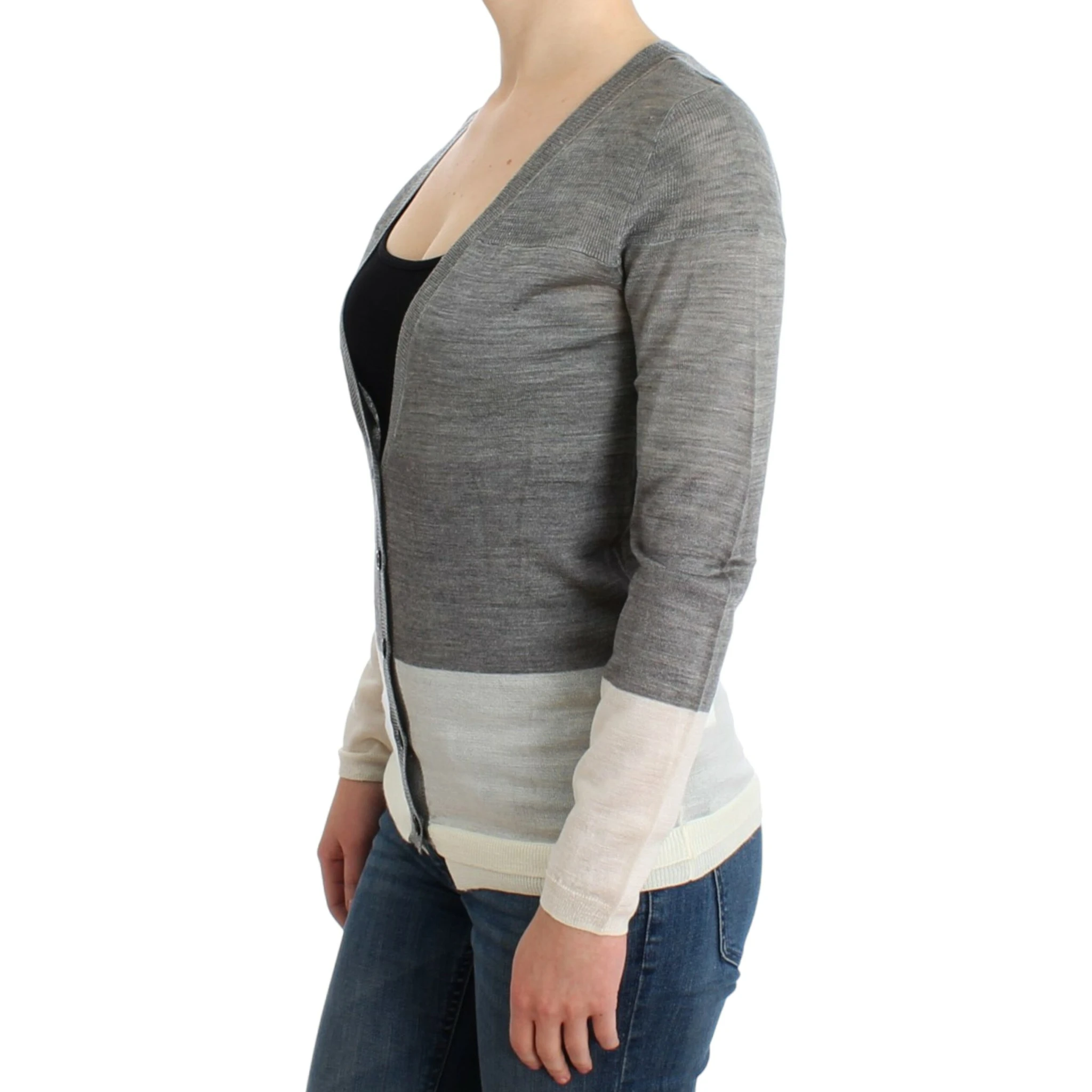 Gray lightweight cardigan