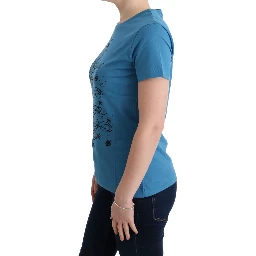 Blue Cotton 2017 Motive T-Shirt