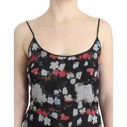 Floral silk mini dress