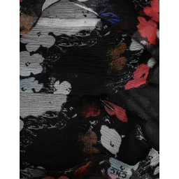 Floral silk mini dress