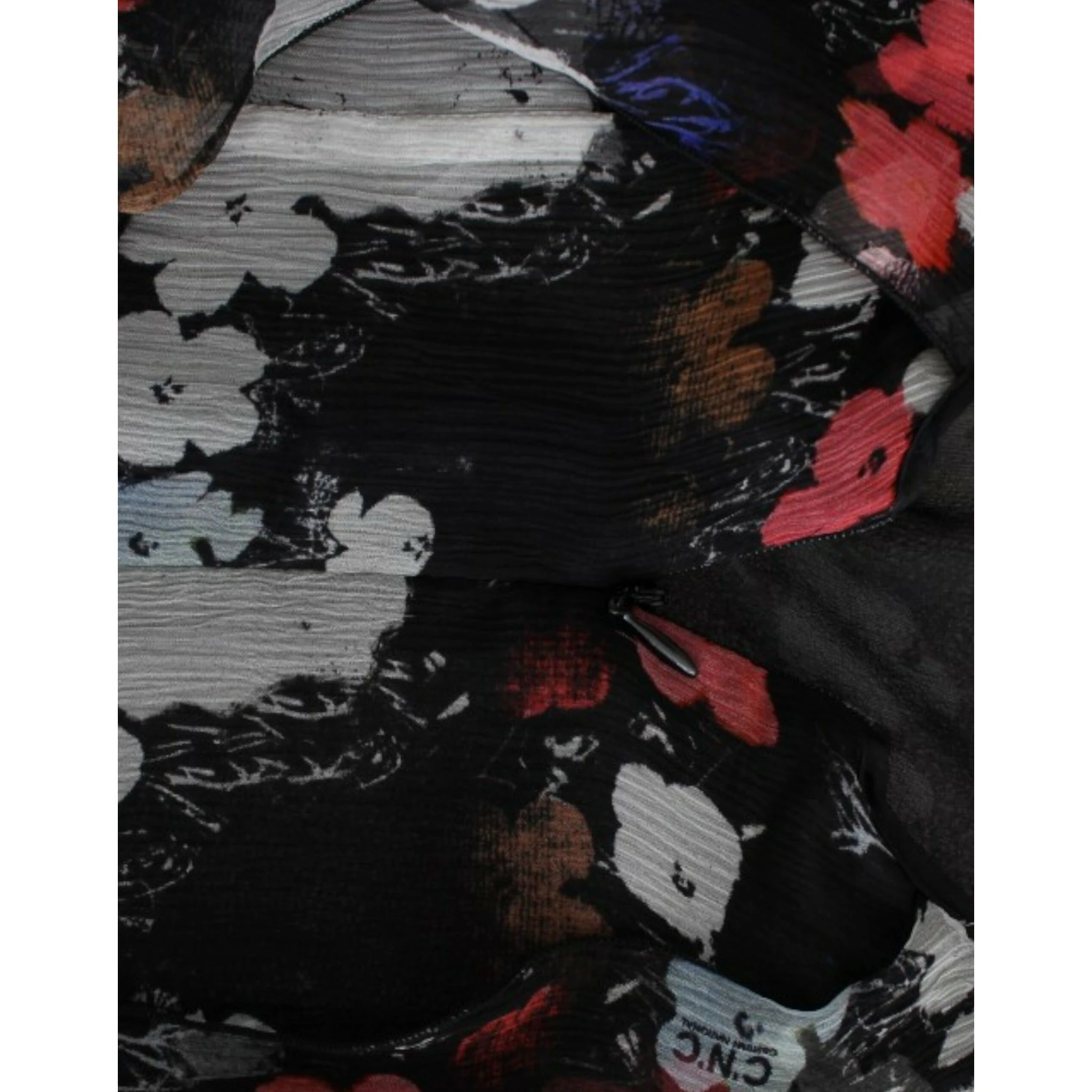 Floral silk mini dress