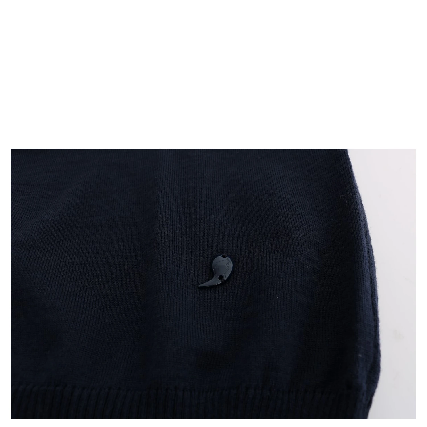 Blue Wool Long Sleeve Shift Dress